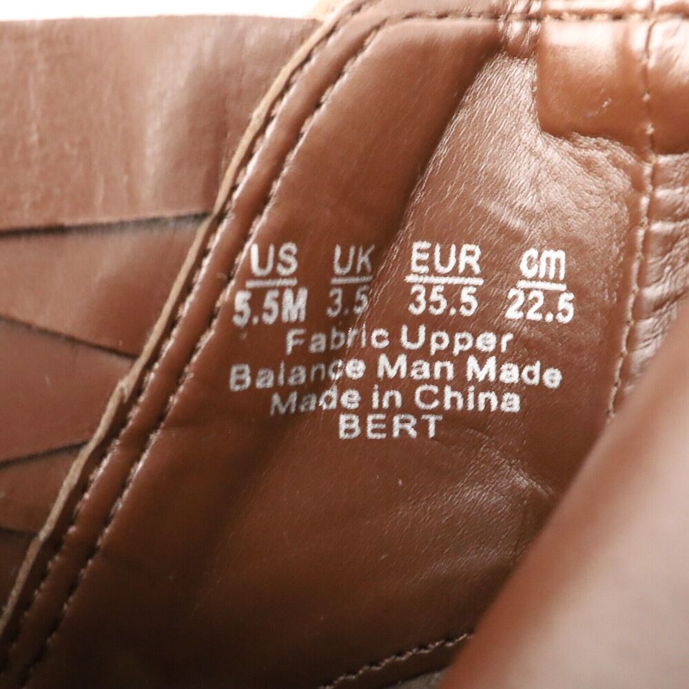 Carlos Santana Boots Womens 5.5 M Brown Faux Suede Booties Side Zip Heels New - Picture 4 of 13